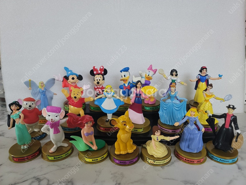 디즈니4 미키미니 백설공주 인형 스트랩 가방 책자 피규어--7