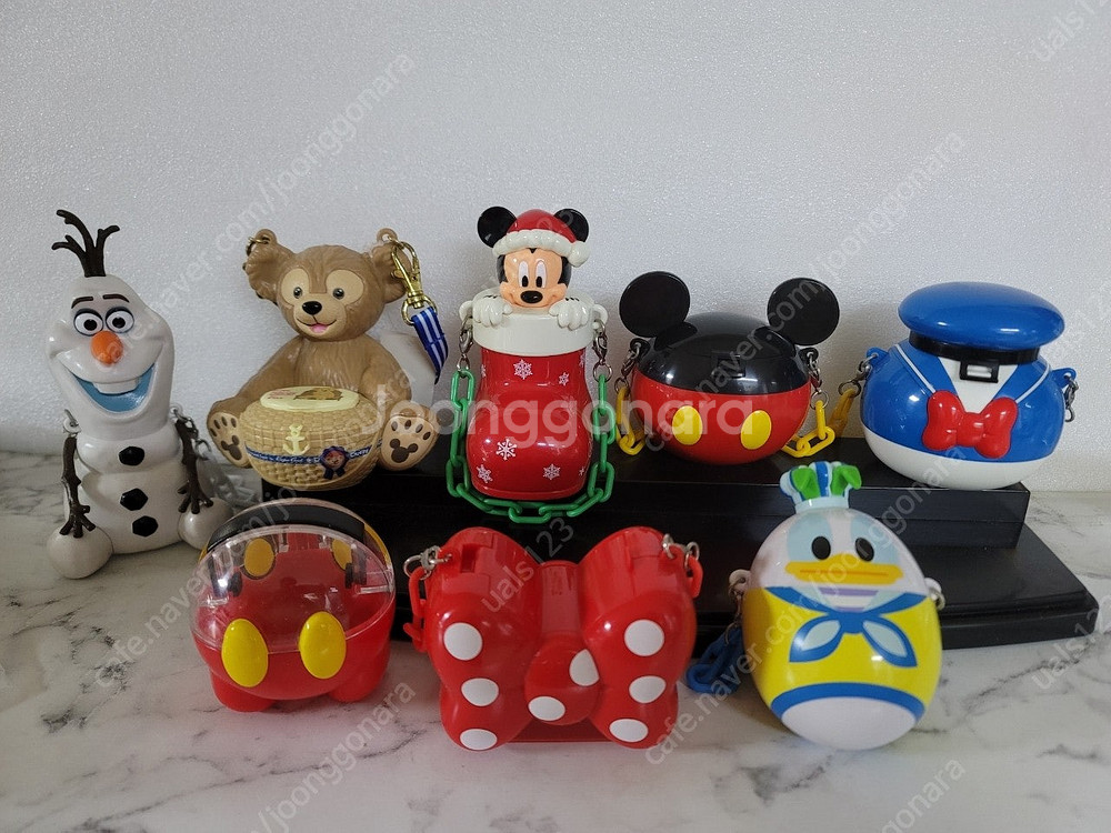 디즈니4 미키미니 백설공주 인형 스트랩 가방 책자 피규어--9