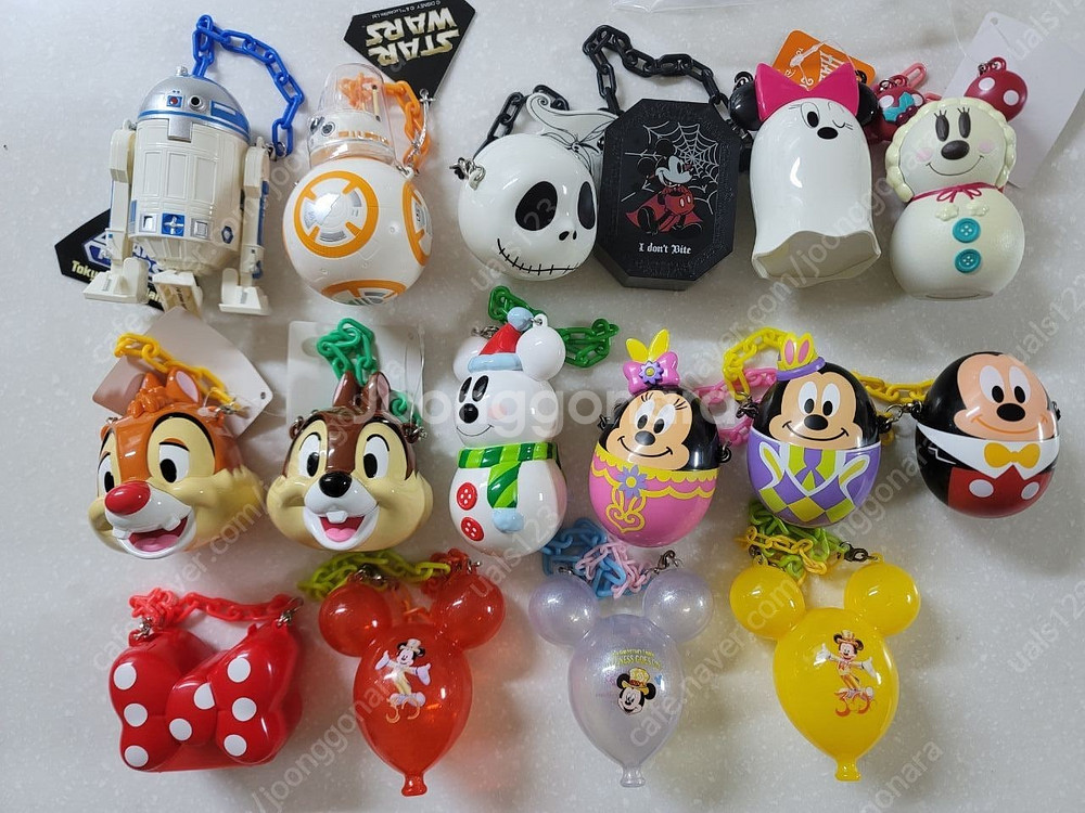 디즈니4 미키미니 백설공주 인형 스트랩 가방 책자 피규어--8