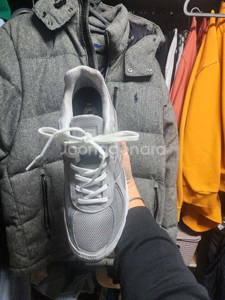 뉴발란스990v4그레이270 1회착--4