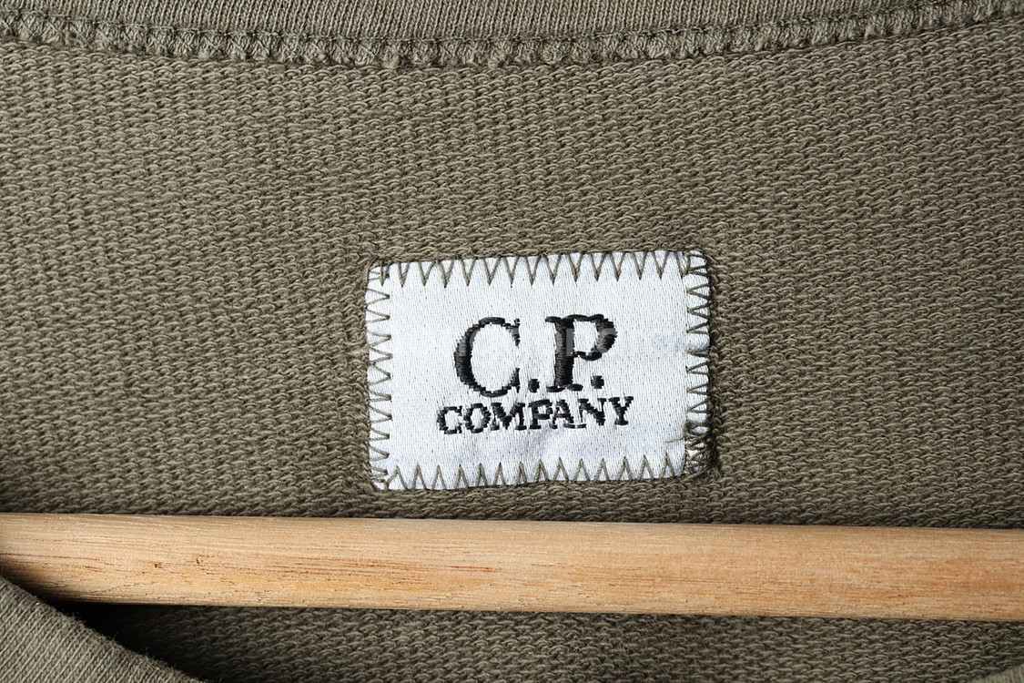 (XL) 씨피컴퍼니 맨투맨 티셔츠 카키 고글 스트릿--5