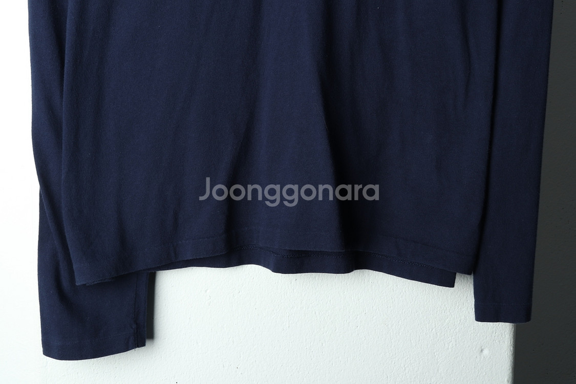 W(XL) 폴로 랄프로렌 긴팔티셔츠 브이넥 네이비--3