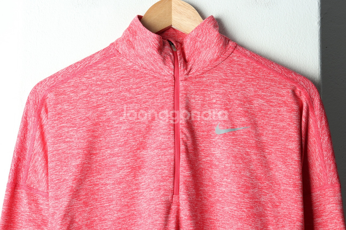 W(M) 나이키 카라 긴팔티셔츠 런닝 기능성 핑크--2