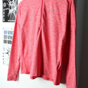 W(M) 나이키 카라 긴팔티셔츠 런닝 기능성 핑크