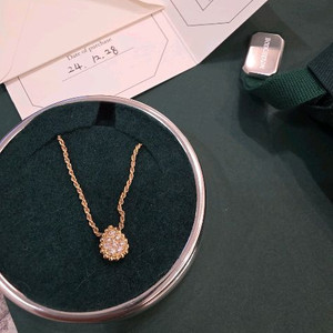 부쉐론 쎄뻥 옐로골드 목걸이 xs