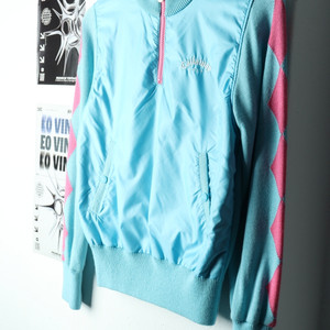 W(L) 캘러웨이 카라 긴팔티셔츠 골프 니트 반집업