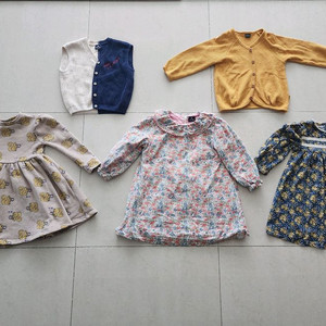 여아 120사이즈 겨울 원피스ㆍ가을원피스 3셋트팔아요