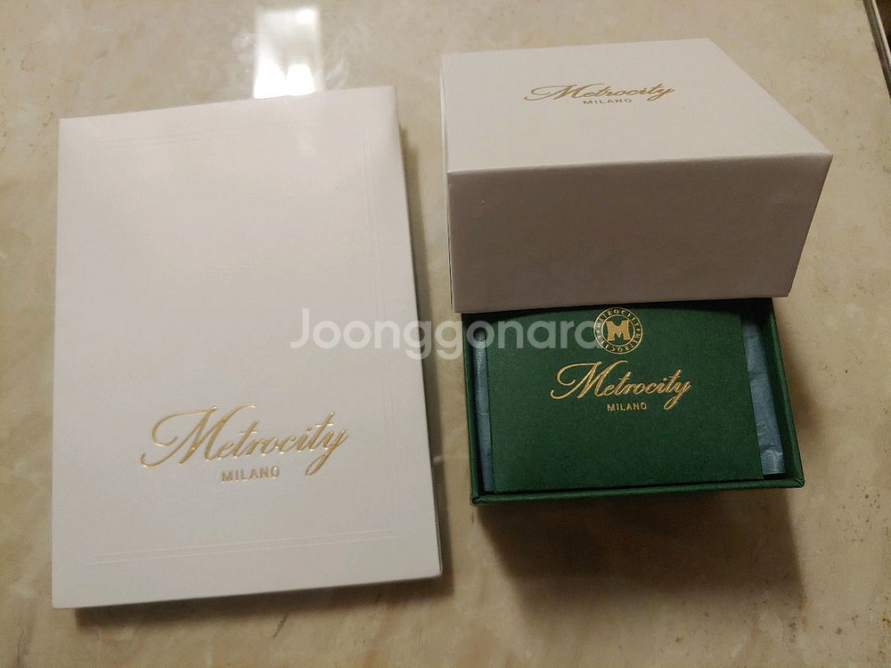 메트로시티 14K 화이트골드 목걸이 새상품입니다.--2