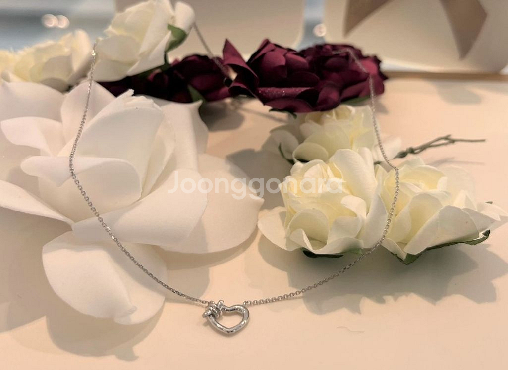 메트로시티 14K 화이트골드 목걸이 새상품입니다.--3