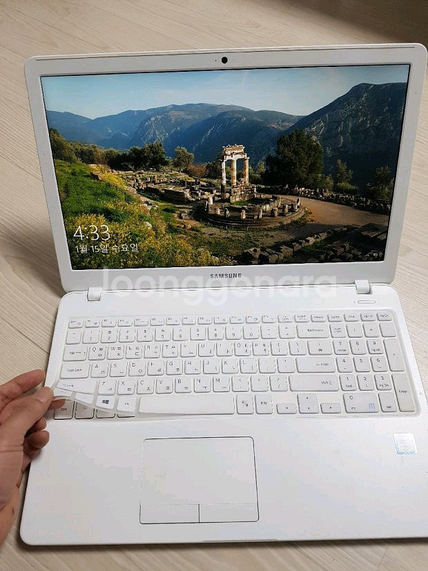 삼성 고성능 마블 화이트 고급 노트북 판매--0