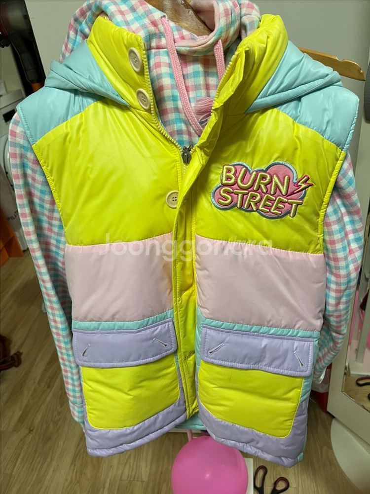 보드복 조끼 Hip!! 번스트리트 패딩조끼 S 겨울준비--0