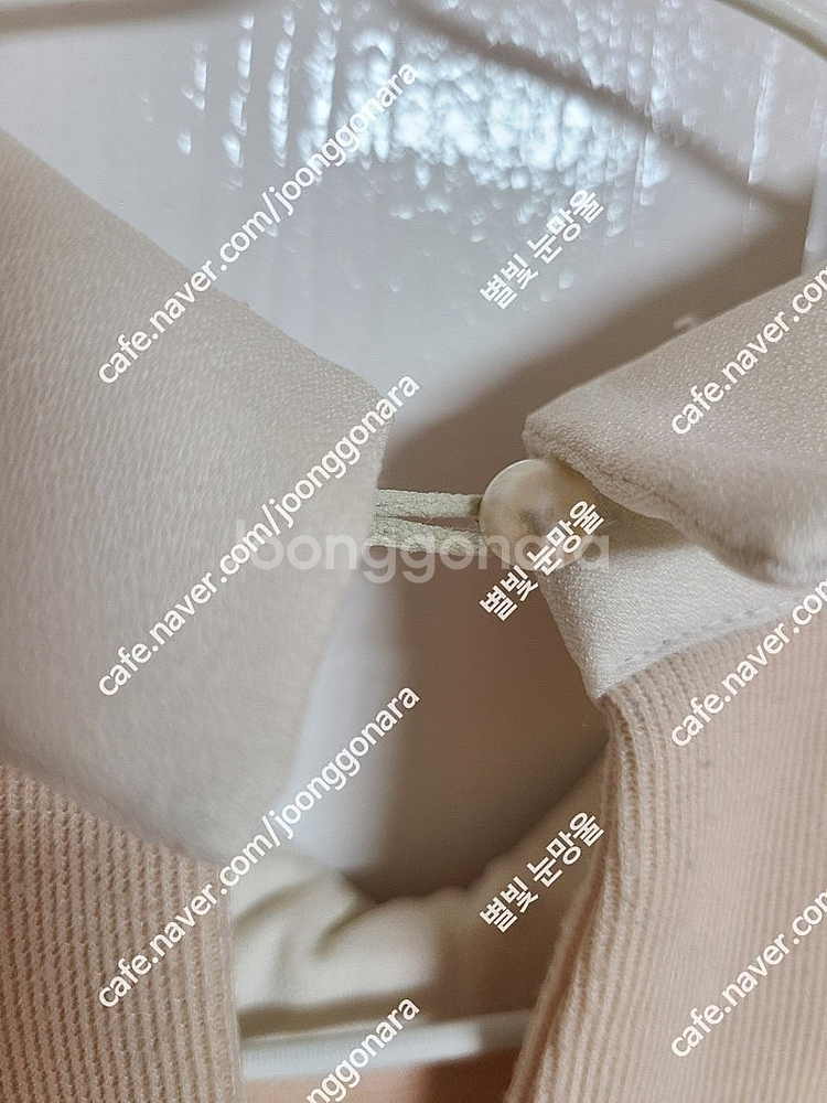 SOOS 수스 핑크 진주 블라우스 판매--3