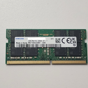 삼성 노트북용 램 DDR4 32GB 3200 SAMSUNG DDR4 32GB 3200 RAM M471A4G43AB1