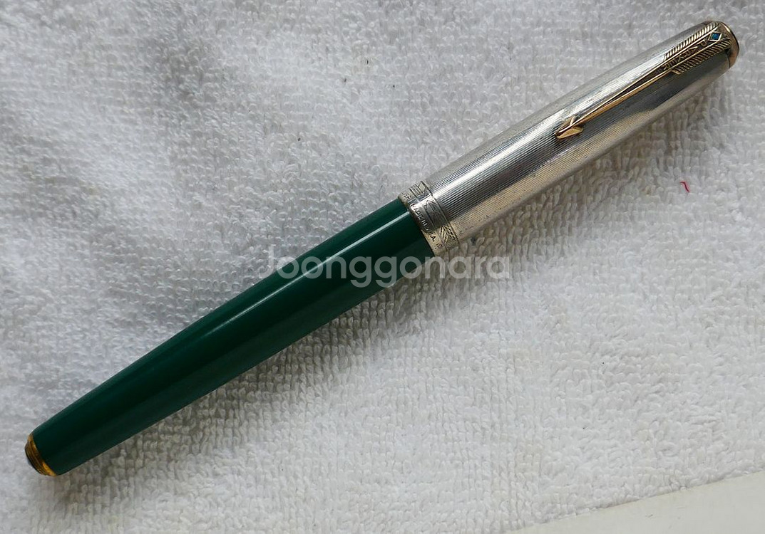 파카 51 만년필 낫소그린 실버캡 더블주얼리 EF--0