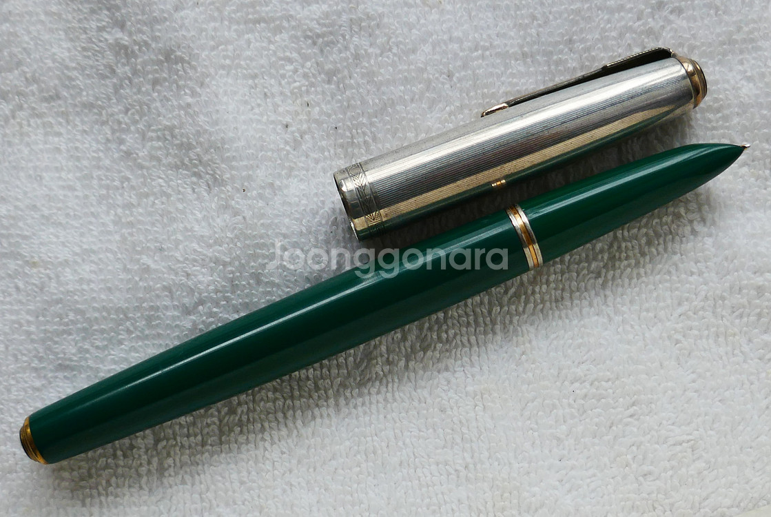 파카 51 만년필 낫소그린 실버캡 더블주얼리 EF--1