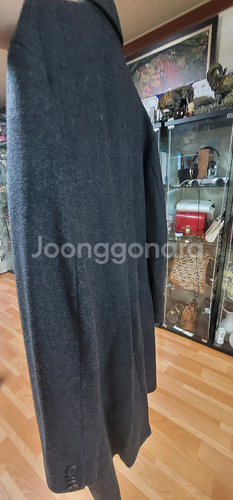 La Catenella 남성 코트 XL/110 사이즈입니다- 모 53% 혼방 케시미어 소재로 제작되었습니다- 회색톤--1