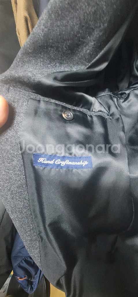 La Catenella 남성 코트 XL/110 사이즈입니다- 모 53% 혼방 케시미어 소재로 제작되었습니다- 회색톤--5