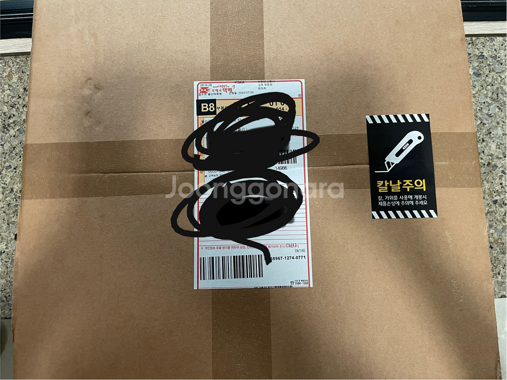 (정품) 버버리 자이언트 체크 캐시미어 머플러 (새상품--3