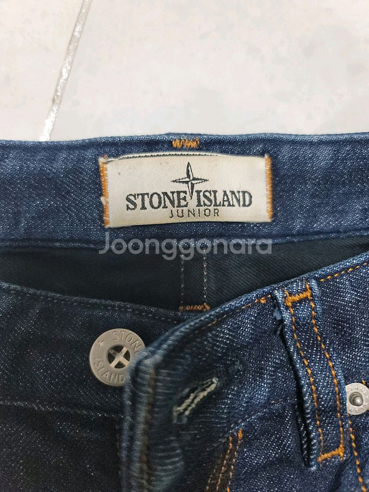 스톤아일랜드 정품 키즈 청바지 와펜포함 140사이즈 상태굿--3