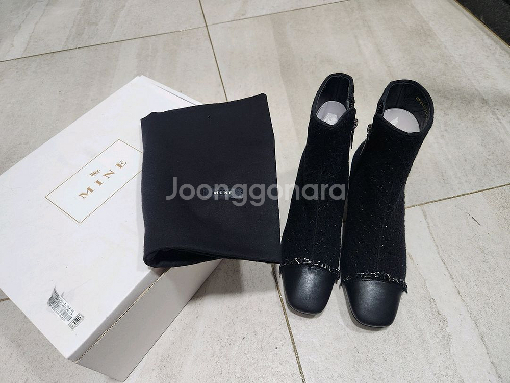 새상품) 한섬 마인 앵글부츠--0