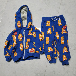 베베드피노 곰돌이 셋업 한벌 키즈110 하자1