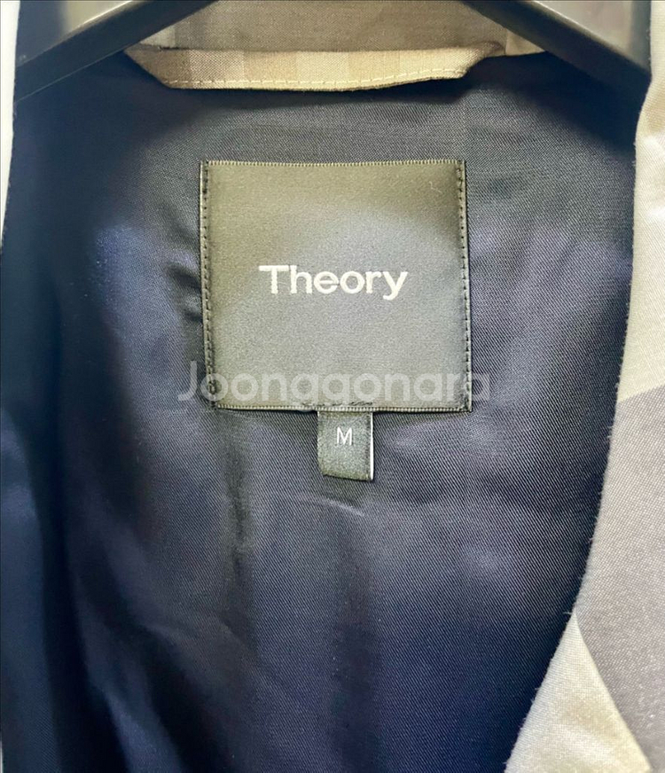 띠어리(Theory) 트렌치 체크코트 m사이즈-가격내림--1
