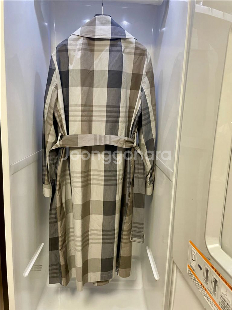 띠어리(Theory) 트렌치 체크코트 m사이즈-가격내림--8