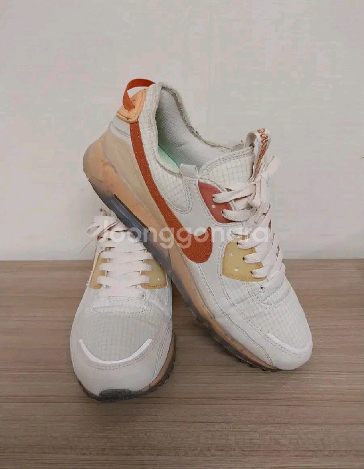 남성 나이키 에어맥스 90 테라스케이프 퓨얼오렌지 운동화 (285)--1