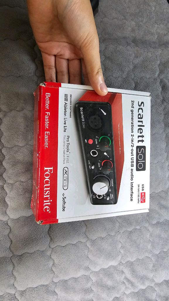 포커스라이트 2세대 스칼렛 솔로 오디오 인터페이스 Focusrite 이미지