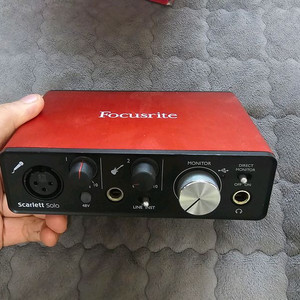 포커스라이트 2세대 스칼렛 솔로 오디오 인터페이스 Focusrite 이미지