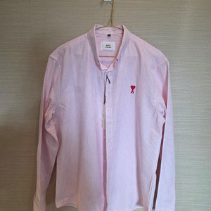 남성 아미 스트라이프 옥스포드 셔츠 L XL