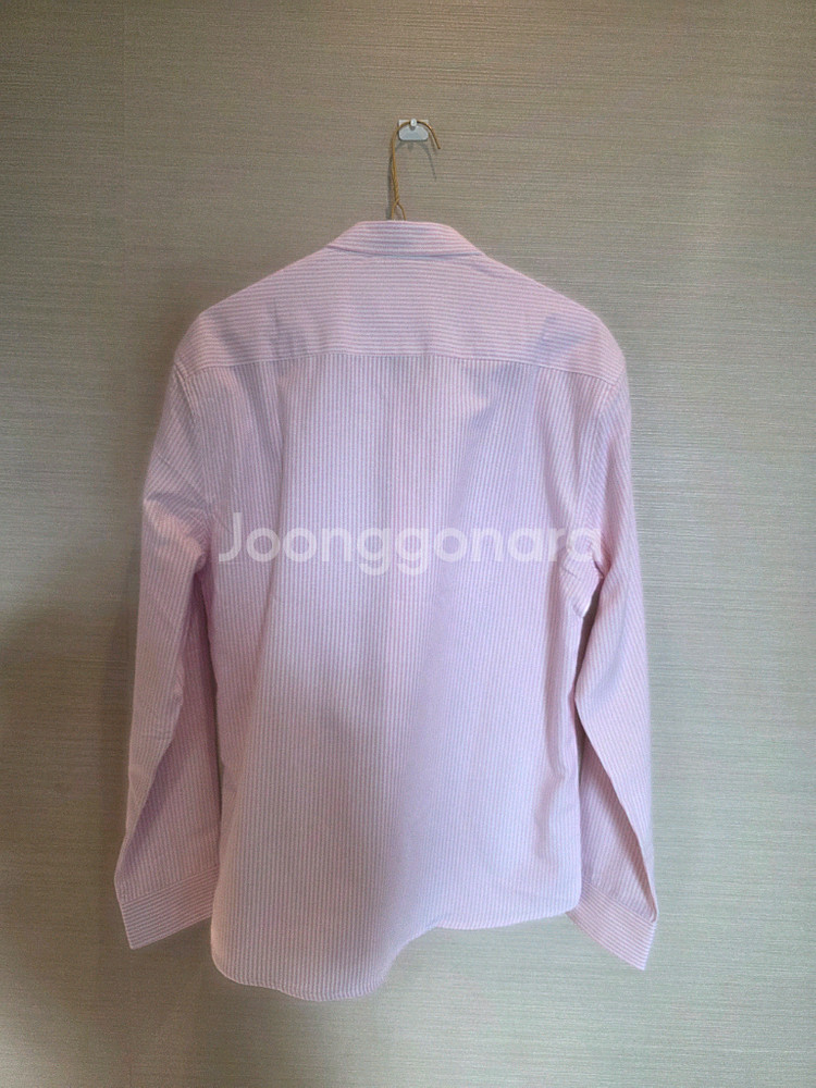 남성 아미 스트라이프 옥스포드 셔츠 L XL--1