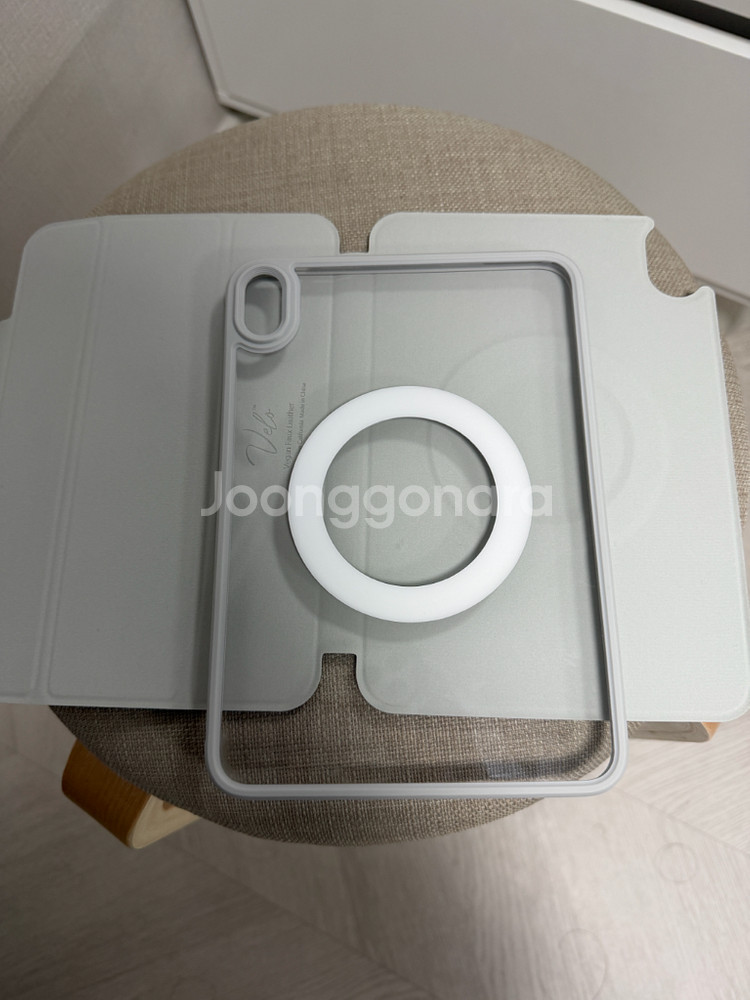 아이패드 미니6/7 슈피겐 에어스킨 프로 원탭 커버형--3