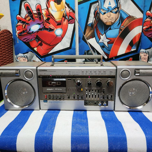 빈티지 라디오 카세트 플레이어