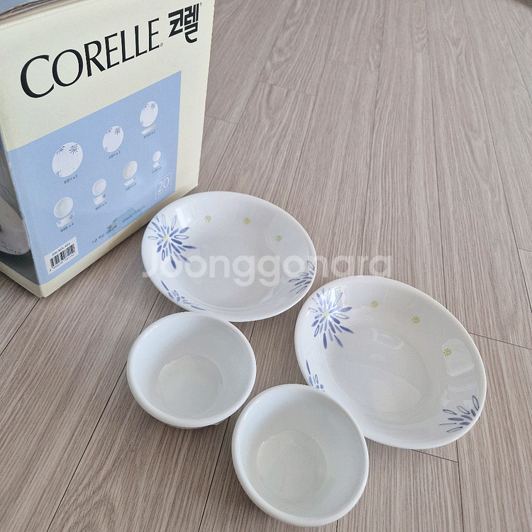 코렐 4인 그릇 세트 20pcs / 그릇--1