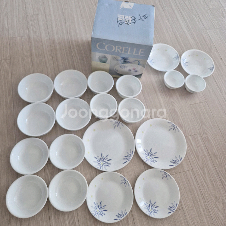 코렐 4인 그릇 세트 20pcs / 그릇--0