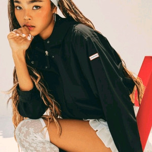 헌터 블랙 여성용 점퍼 바람막이 S