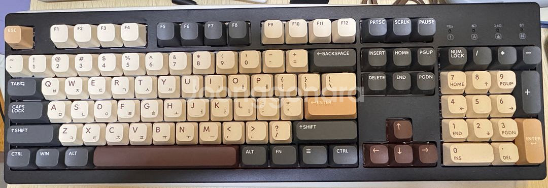 TFG Cloud CF 저소음 핑크솔트 40g 넌클릭 택타일 3모드 키보드 블랙 모카코코아--0