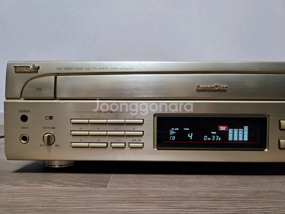 인켈 LDP,CD플레이어 리모컨 포함--1
