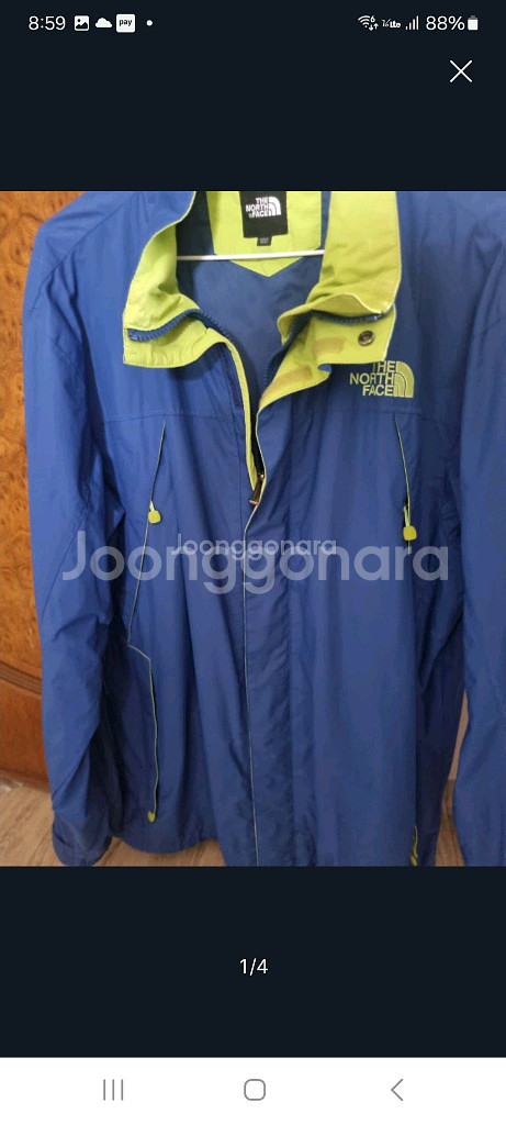 노스페이스 바람막이 자켓. L/XL--0