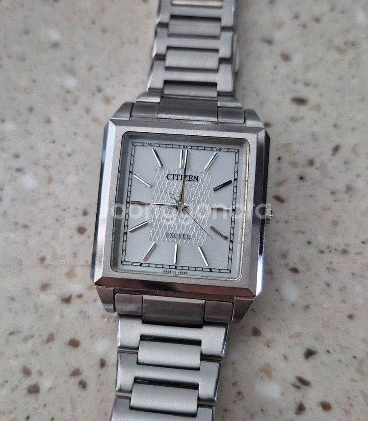 명작 citizen exceed 시티즌 엑시드 at5000-58a 사각 익시드 시계--0