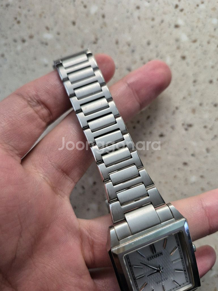 명작 citizen exceed 시티즌 엑시드 at5000-58a 사각 익시드 시계--7