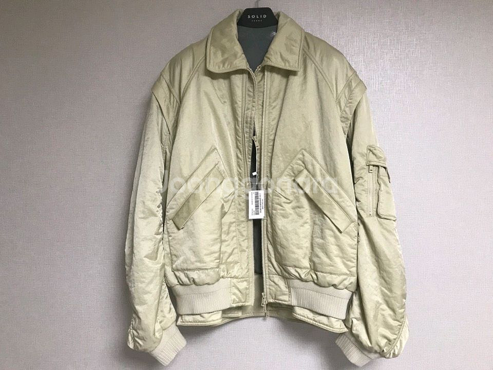 솔리드 MA-1 패딩 점퍼--0