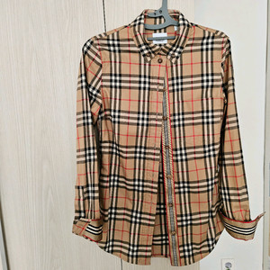 여성 버버리 체크 셔츠 uk4