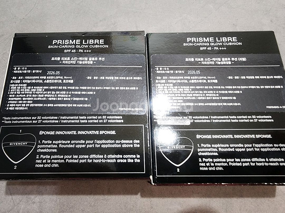 [새상품]지방시 스킨 글로우 쿠션(C-105)-본품 +리필1--4