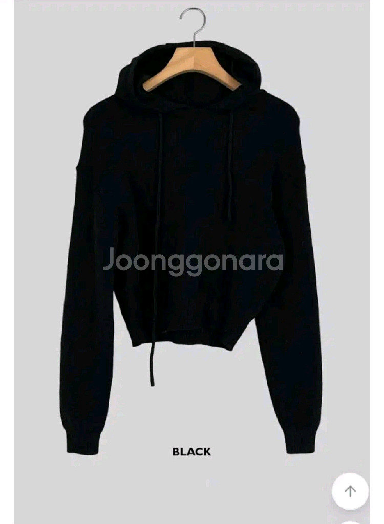 어텀 코이 후드 니트 - 블랙--5