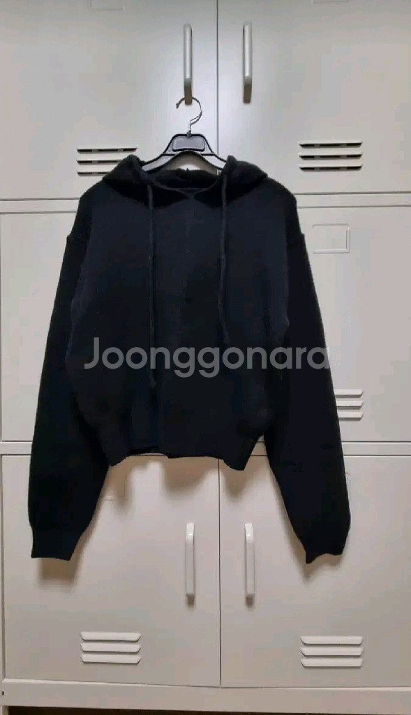 어텀 코이 후드 니트 - 블랙--7