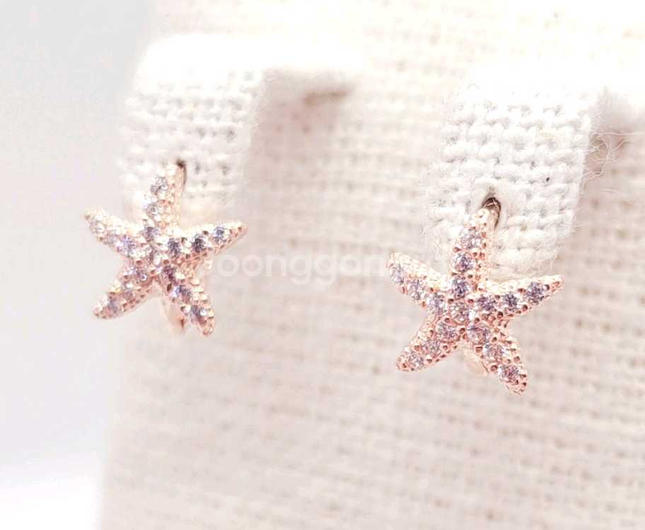 14k 로즈골드 별모양 귀걸이(한쌍)--4