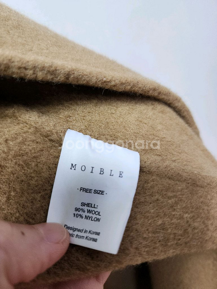 모이블레 울소재 롱 핸드메이드코트--7