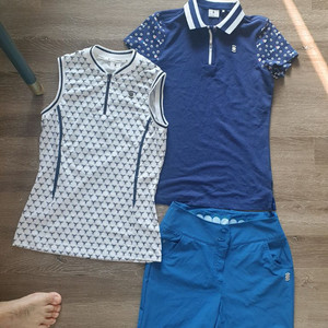 와이드앵글 여성 조끼 티 바지 호칭64,85